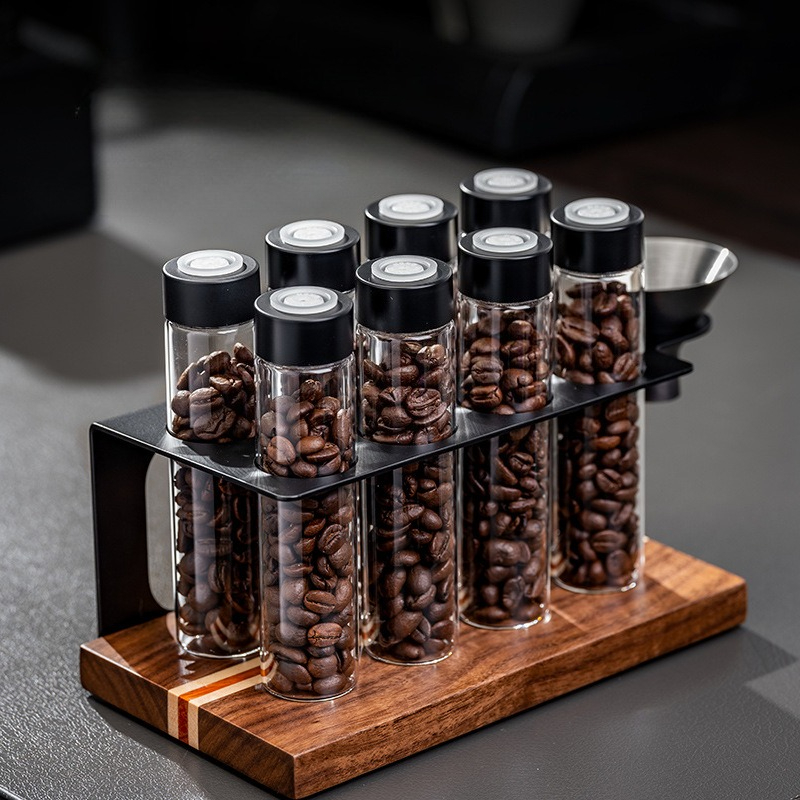 Kitchen Gadgets Organizer - JUSTINLAU Cam Kahve Çekirdeği Saklama Kavanozları