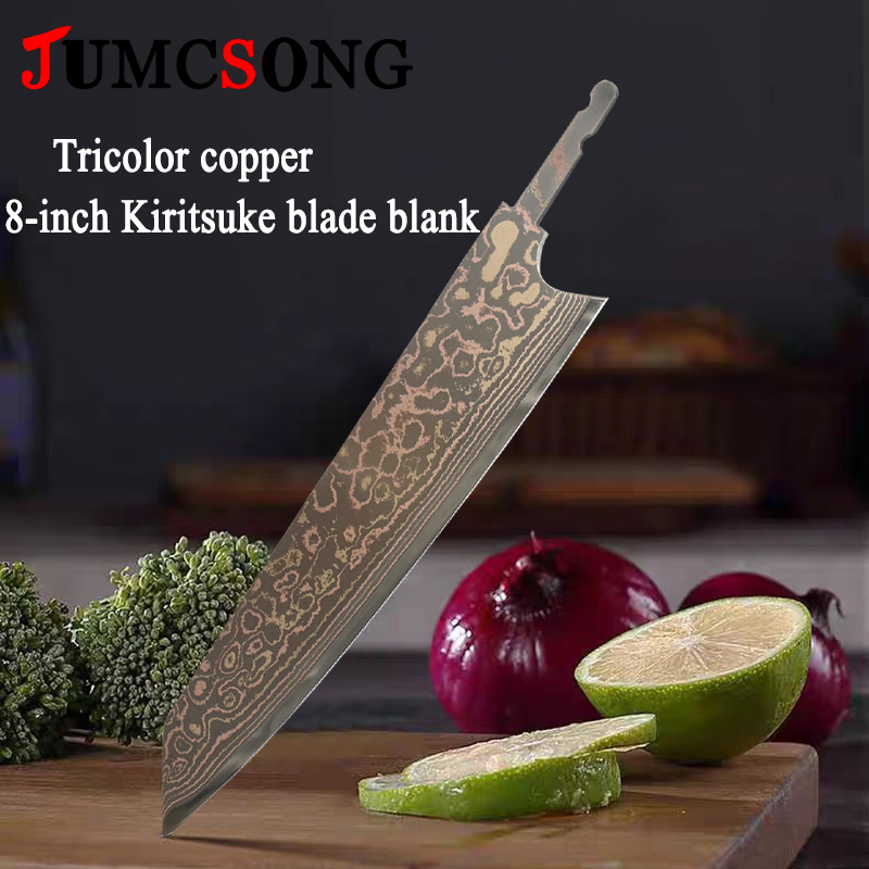 Kitchen Gadgets Wholesale - JUMCSONG Üç Renkli Bakır Kiritsuke Bıçak