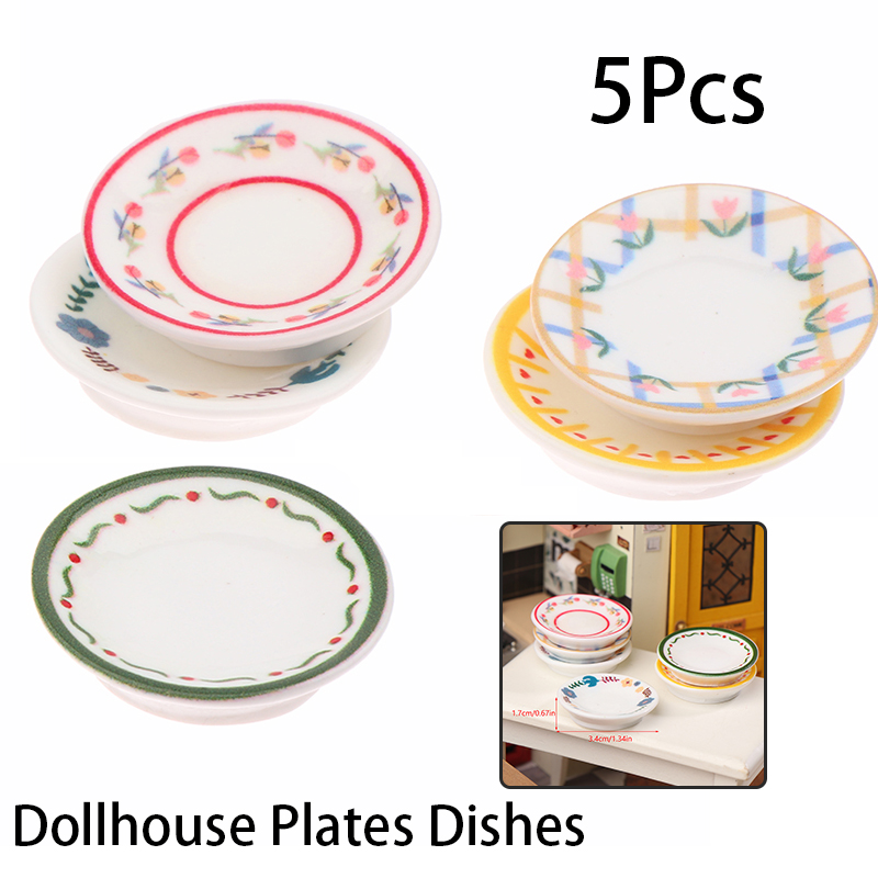 Kitchen Gadgets Wholesale - 5 adet 1/12 Dollhouse Mini Tabaklar