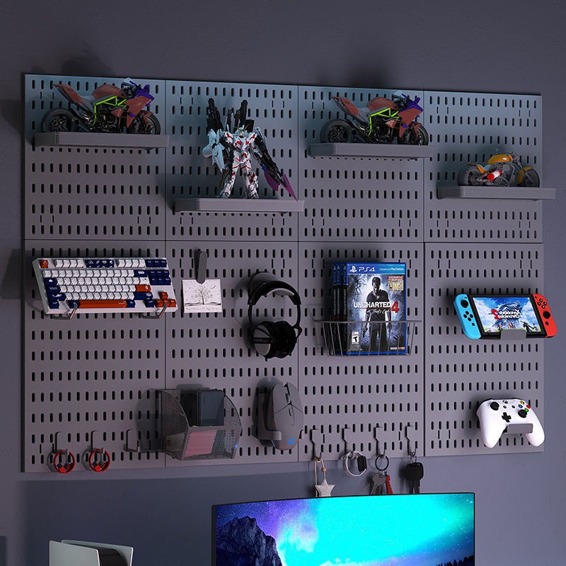Kitchen Gadgets Organizer - Delme Gerektirmeyen Duvara Monte Depolama Pegboard