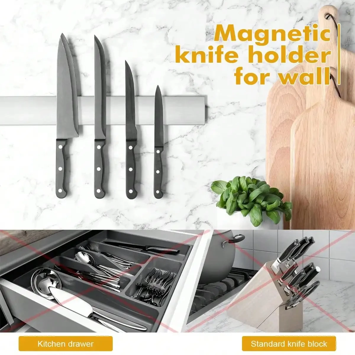 Leeseph Duvar İçin Manyetik Bı - Magnetic Knife Strip incelemesi ve fiyatı