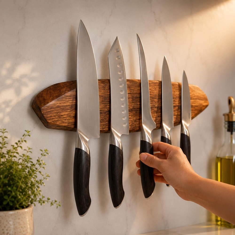 Manyetik Bıçak Tutucu - Akasya - Magnetic Knife Strip incelemesi ve fiyatı